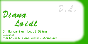 diana loidl business card